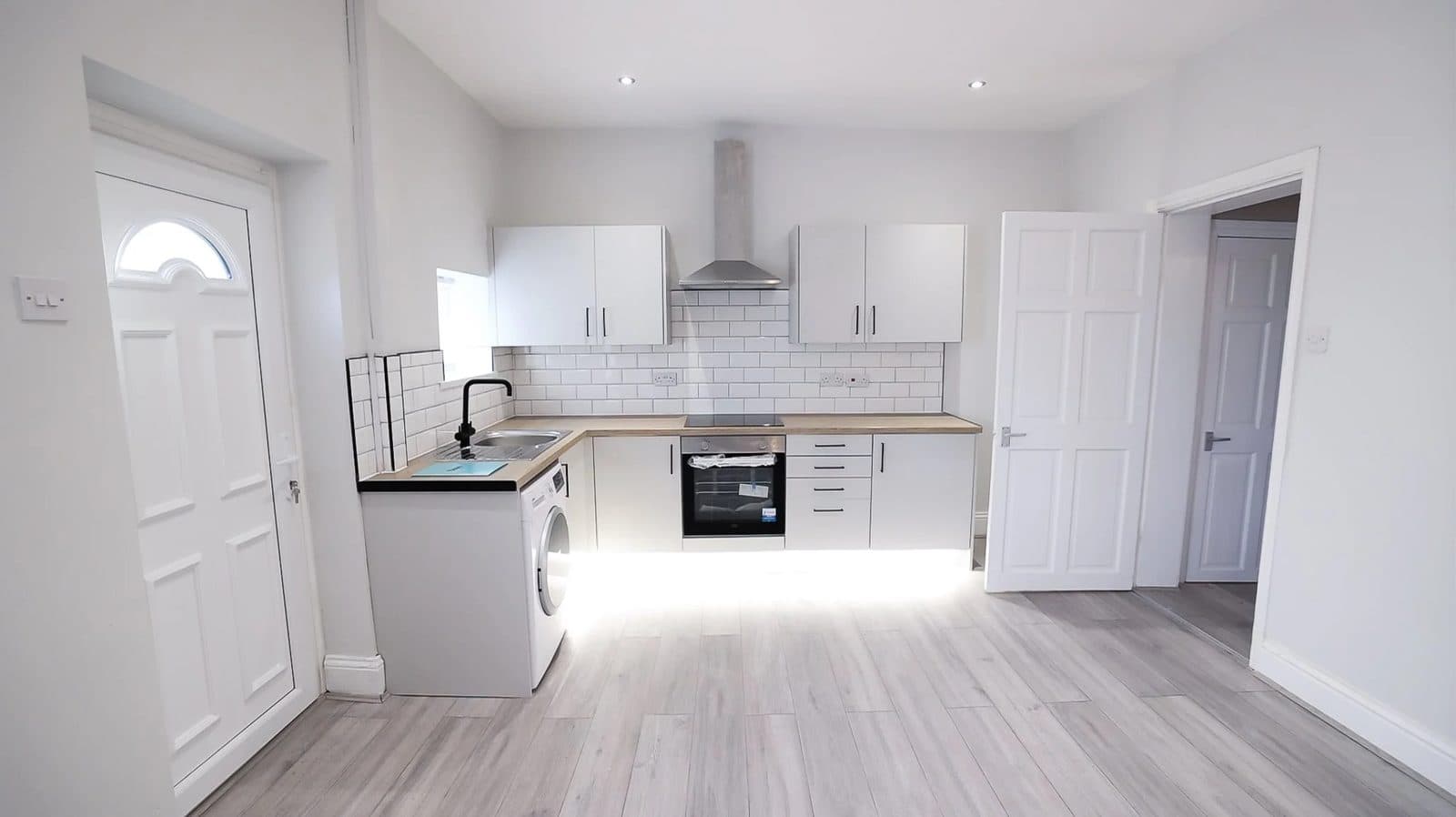 Living room of the renovated buy-to-let after refurbishment